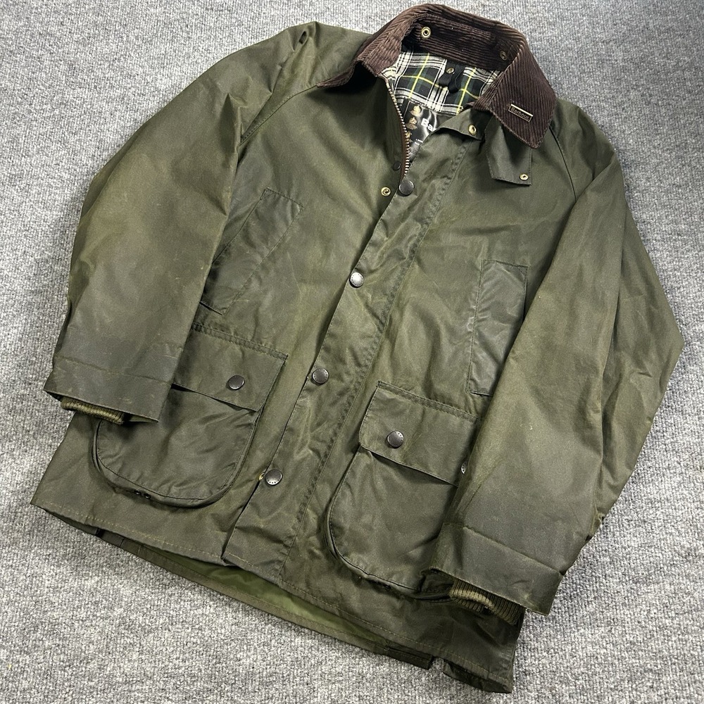 Barbour Bedale Wax Cotton Black Men's Jacket Coat A100 Size C34 86cm